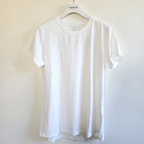 New Peter Millar Women's White Lunar Performance UPF 50+ T-Shirt NWT Small - Picture 6 of 11
